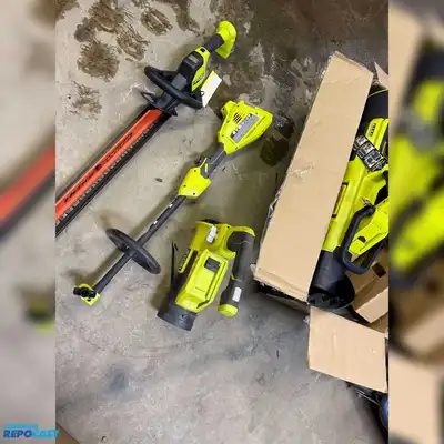 lot of ryobi cordless power tools no batteries unable to test