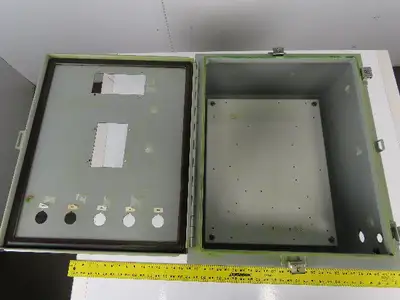 24"x20"x10" Hinged Door Wall Mount Electrical Enclosure W/Back Plate