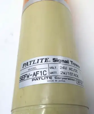 Used PATLITE SIGNAL TOWER AMBER LIGHT 24V AC/DC 2W / 1STACK Lighting | Maverick Industrial Sales #1107619