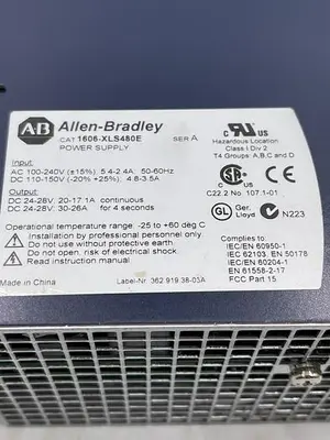 Used ALLEN-BRADLEY ALLEN-BRADLEY 1606-XLS480E SER A Misc Electrical & Power Parts | ND Industrial Surplus #1214326