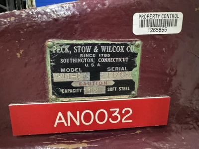 Peck, Stow & Wilcox Hand Shear, Model 241-C
