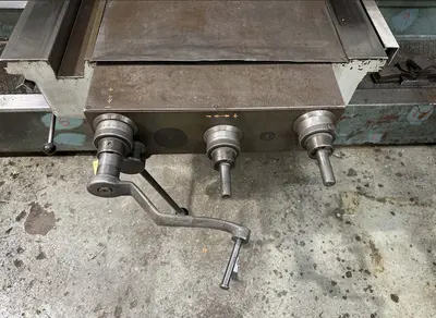 3.5"  x 40 TAPER TOS MODEL #W9 ROTARY TABLE HORIZONTAL BORING MILL WITH FACING HEAD : YOBRO 25160