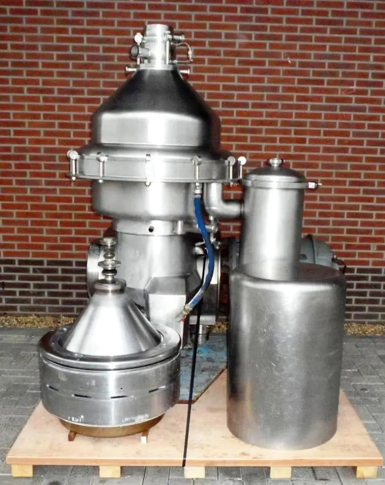 Alfa-Laval MRPX 314 HGV-74C hot milk separator, 316SS.