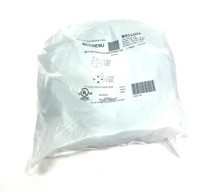 New | in-Stock Balluff Dbl-Ended Connecting Cordset Cable & Wire Michigan US | Maverick Industrial Sales #1392949