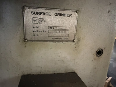 USED MHT MSG200MH 12" X 6" SURFACE GRINDER