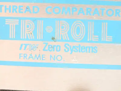 ITW Zero Systems Frame No 4 Tri-Roll Thread Checker Comparator 1.25 Metric Heads