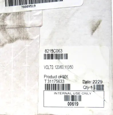 NEW SEALED ASCO 8215C063 SOLENOID VALVE 120/60