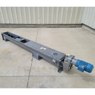 Used 9" dia. X 10'L Industrial Screw Auger Conveyor