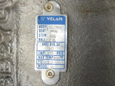 Velan 4" Flanged Ball Valve Hytork Pneumatic Actuator PMV Positioner