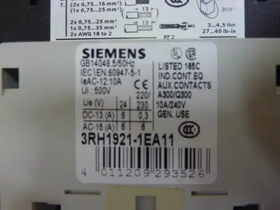 USED SIEMENS 3RT1035-1BB40