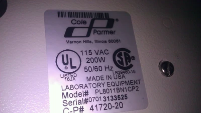 Used Cole Parmer Does Not Apply Miscellaneous Laboratory Equipment California US | CAL-L Enterprises #1459378