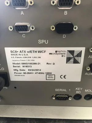 Graphics Microsystems 090G100266-21 Computer 90-264VAC 47-63Hz 100W