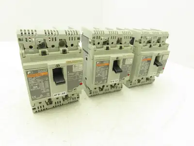 Fuji BW50RAGU3P030 3-Pole Auto Circuit Breaker 30A 500V 3Ph Molded Case Lot of 3