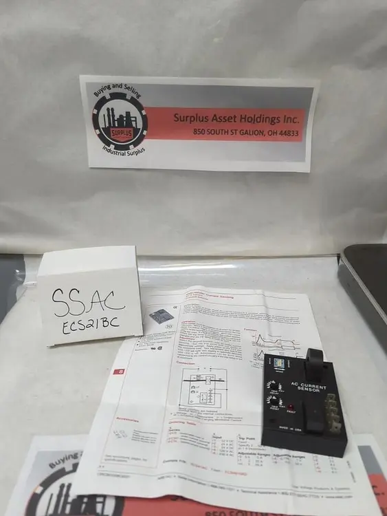 Used SSAC ECS21BC Relays & Switches Ohio US | Surplus Asset Holdings #1239672