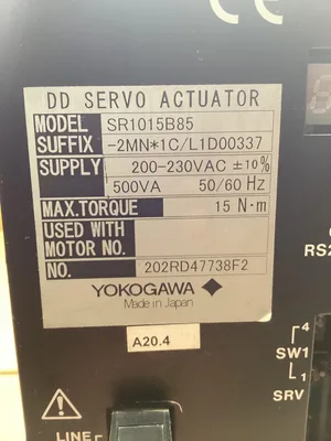 Yokogawa Litton Precision Dynaserv; High Speed Servo Actuator SR1015B85