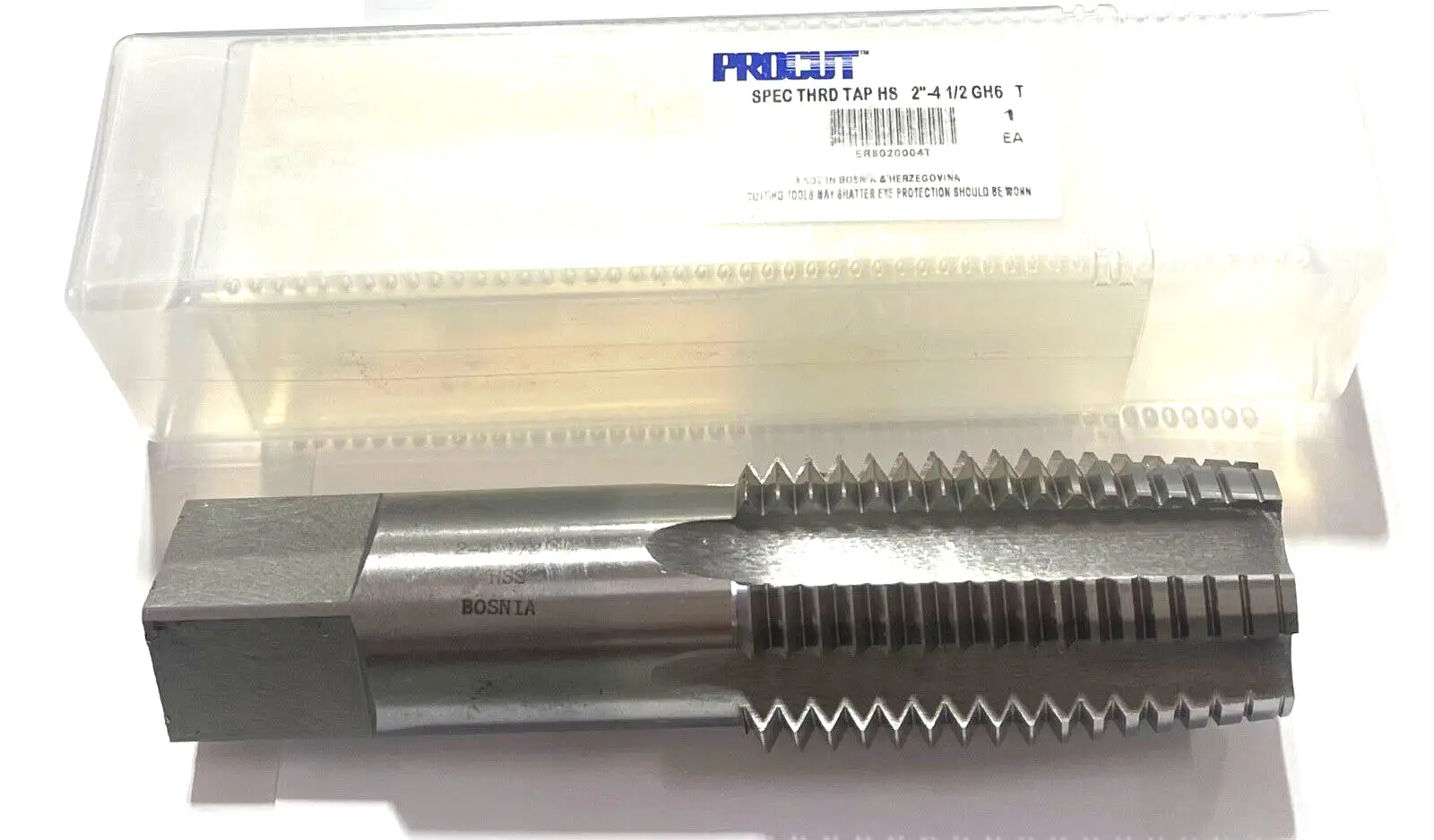 ProCut 2"-4-1/2" HSS Special Thread Hand Tap 6 Flute GH6 Taper Tap