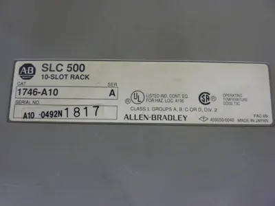 USED ALLEN BRADLEY 1746-P1 SER A / 1746-A10 SER A