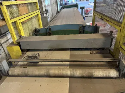 48” WIDE CUT-TO-LENGTH LINE: FAMCO SHEAR WITH FEED ROLL & AMS CONTROLS: STOCK #23384