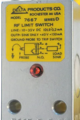 NEW DELTA PRODUCTS 7667 RF LIMIT SWITCH SER. D