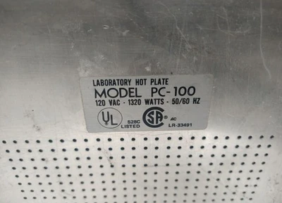 Corning PC-100 Laboratory Hot Plate 120V 1320W Stirrer Heater USA