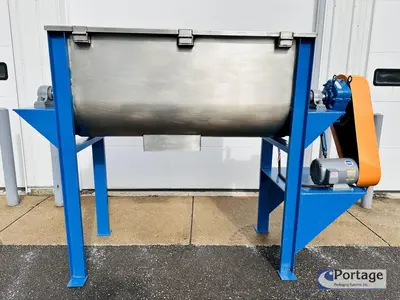 USED ROSS MIXERS 18-CU.FT. STAINLESS STEEL RIBBON BLENDER