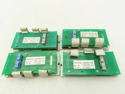 PressTech Controls/Crosfield 7602-9970-00D Control Panel Unit w/ Board Lot Of 4