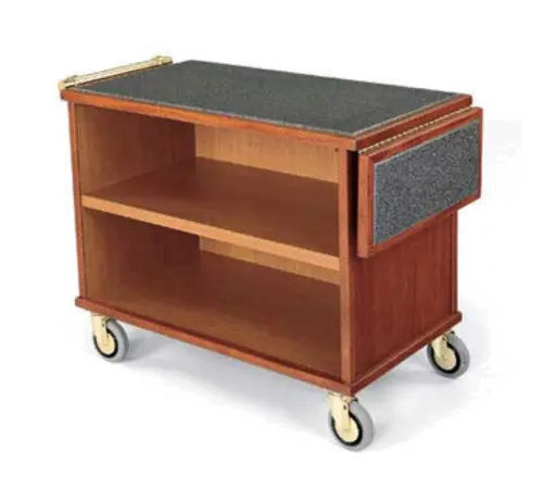 Forbes Industries Room Service Cart w/ (1) Shelf & Drop Leaf - 41 1/2"L x 22"W x 32"H, Wood (5565)