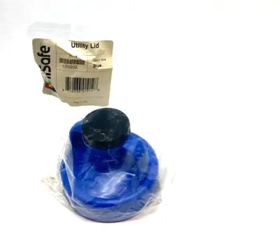 NEW OILSAFE UTILITY LID, BLUE, 48MM OPENING