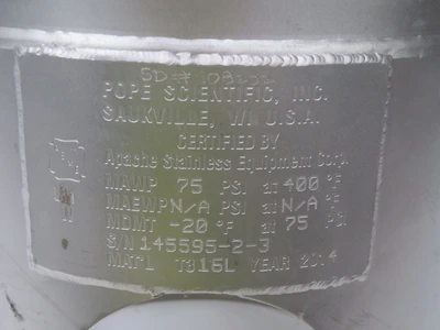 Used POPE SCIENTIFIC _UNKNOWN_ Pressure Tanks Texas US | OCO Industrial #1726784