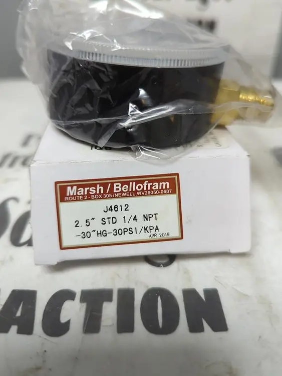 New | in-Stock MARSH J4612 Universal Pressure Meters Ohio US | Surplus Asset Holdings #1245441