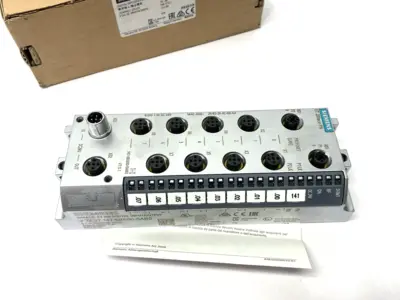 USED SIEMENS SIMATIC DP ET200ECO PN I/O MODULE 8 DIO, DC24V/1,3A