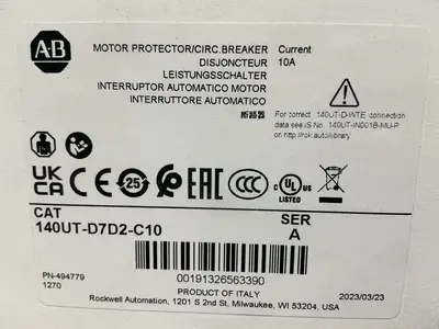 Used 2023 ALLENBRADLEY 140UTD7D2C10 Circuit Breakers Ohio US | HGR 24 #1545305