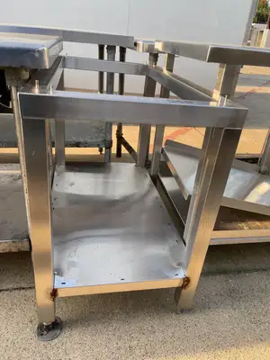 Used Falcon Restaurant Supply Used 35" Stainless Steel Equipment Stand - SS214 Restaurant Equipment (Miscellaneous) Illinois US | Falcon Restaurant Supply #1376014