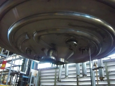 25,000L S/S 1/2 Coiled Enc Mixer Body