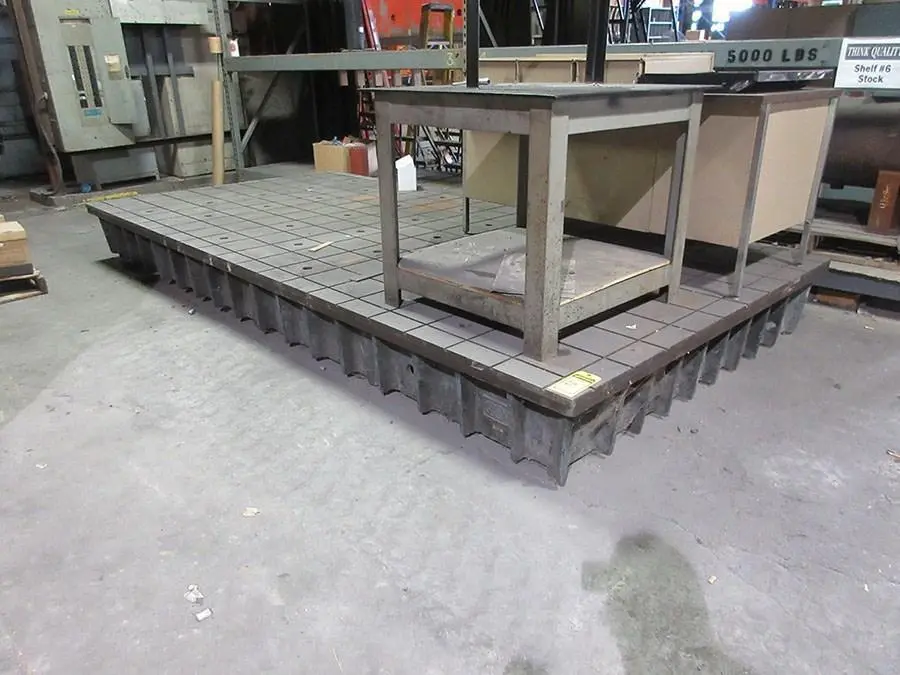 78" x 158" x 15" PORTAGE GRID TYPE LAYOUT SURFACE TABLE. STOCK # 2201319