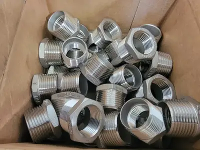 1" x 3/4" 316 Stainless Steel Hex Head Reducing Bushing Class 150 SP-114