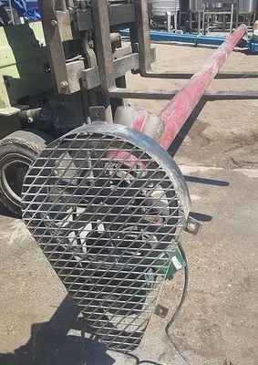 Conveyor, Screw, 4" x 14.6", C/st, 3 HP, Feed Hopper #S744535