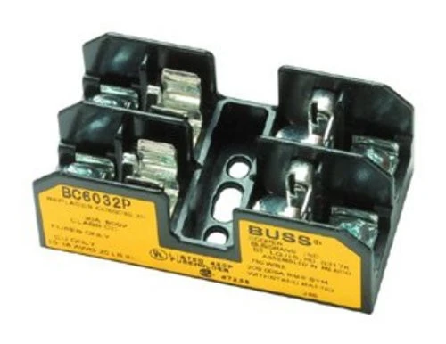 Cooper Bussmann Buss BC6032B BC Series Class CC Fuseblock, 600V 30A 2-Pole, Lug [New]