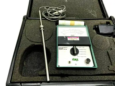 441S | Kurz  Air Velocity Meter 6000 FPM Max 115VAC - For parts or not working