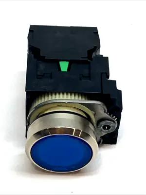 USED SIEMENS ILLUMINATED PUSHBUTTON BLUE 22MM LED