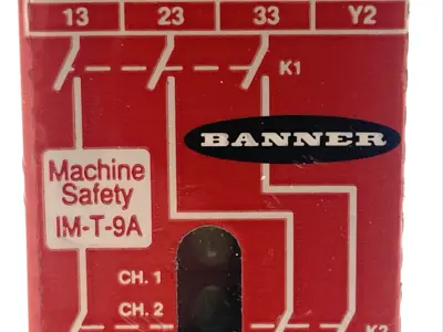 Used Banner Machine Safety Relay Interface Module IP20 24VDC Relays & Switches Michigan US | Maverick Industrial Sales #1397860
