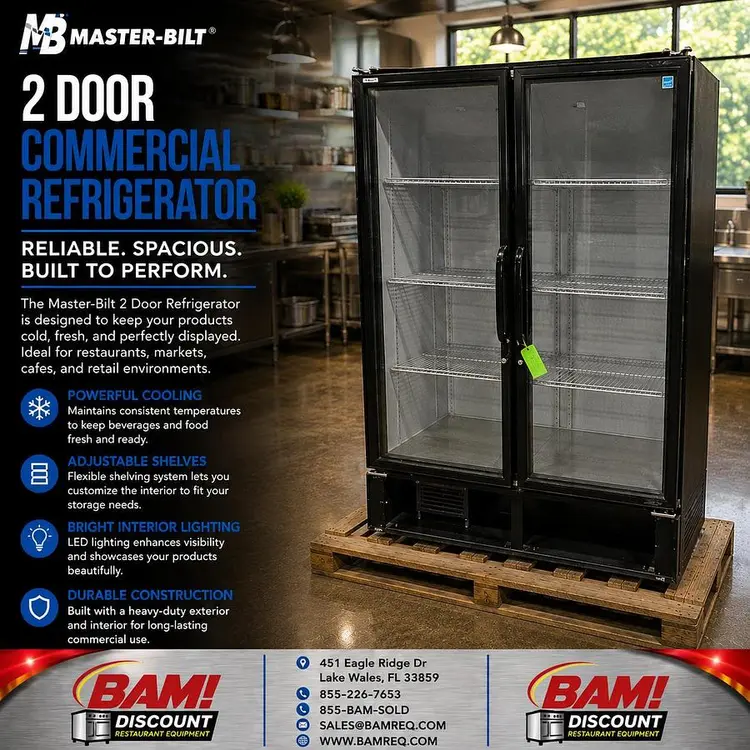 Used MASTER-BILT BMG-48-HGP Display Refrigerators Florida US | BAM Discount Restaurant Equipment #1390471