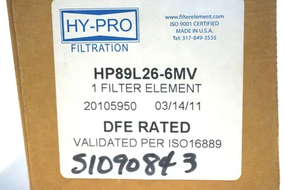 NEW HY-PRO HP89L26-6MV FILTER ELEMENT HP89L266MV