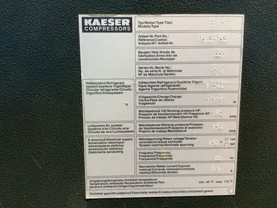 Used 2000 KAESER TD 61 Refrigerated Air Compressor Dryers Ohio US | HGR 24 #1518012