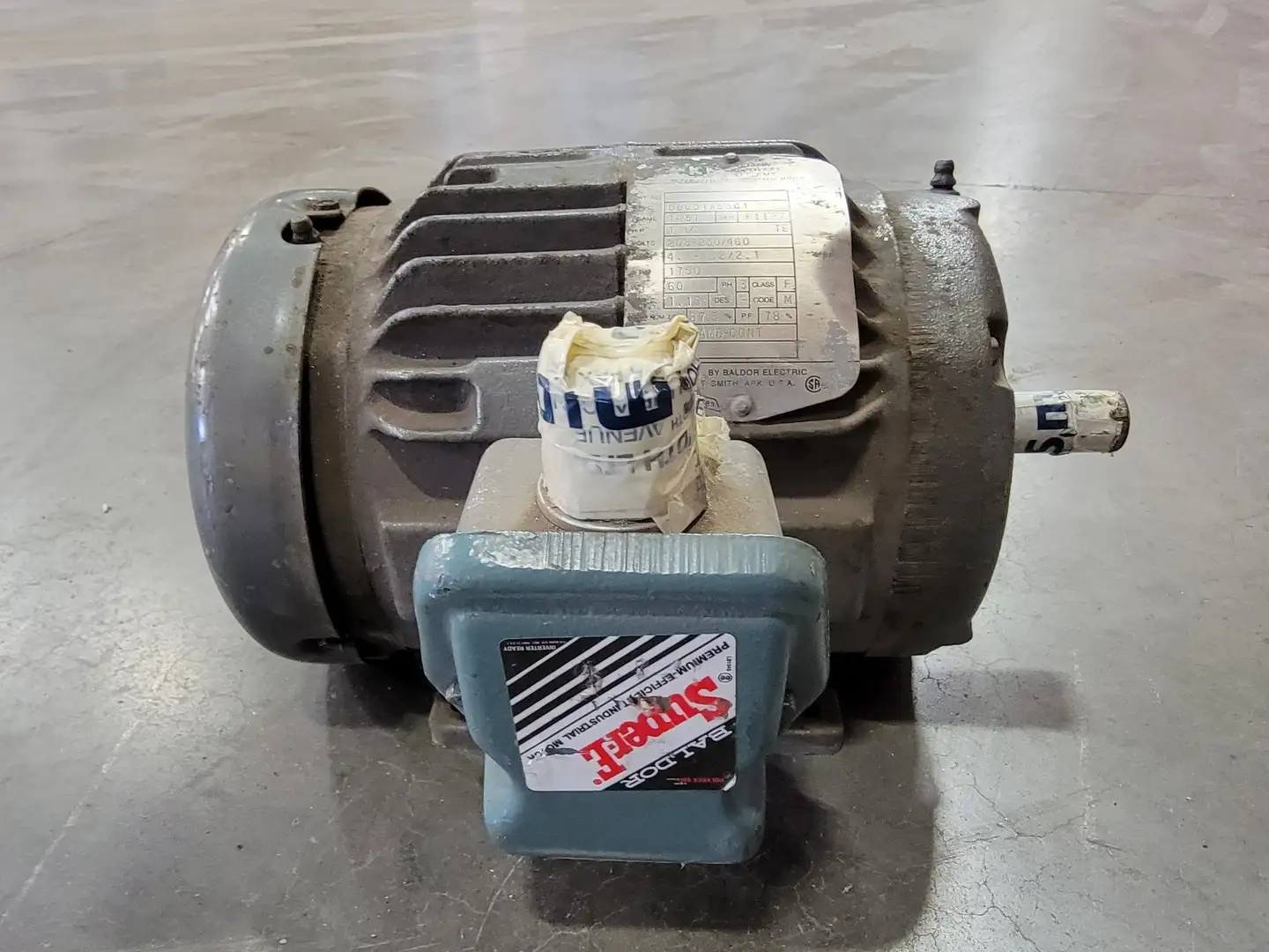 1.5 hp, 230/460 volts, 1750 rpm, 145T Electric Motor