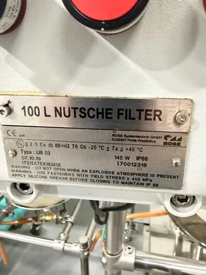 ROSE SYSTEMTECHNIK 100 LITER Filter Nutsche | Perry Equipment (4)