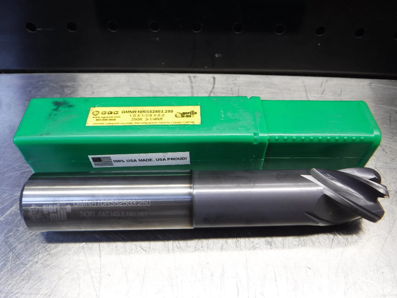 CGC Gorilla Mill 1" 5 Flute Carbide Endmill 1" Shank GMNR10RS52503.250 (LOC2312)