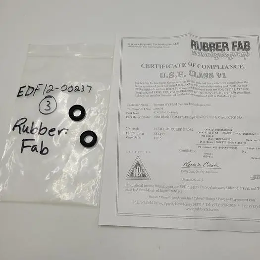 New | in-Stock GARLOCK RUBBER FAB GARLOCK RUBBER FAB 1/2" BLACK EPDM TRI-CLAMP GASKET PEROXIDE CURED EDF12-00237 CERTIFIED & *NEW* Valves/Fittings | ND Industrial Surplus #1221426