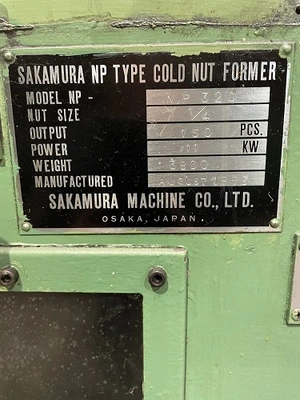 Used _UNKNOWN_ _UNKNOWN_ Nut Formers New Jersey US | National Machinery Exchange #1500150