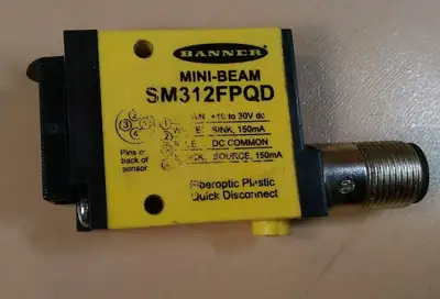Used Banner Engineering SM312FPQD Photoelectric Sensors South Carolina US | Palmetto Automation #1293900